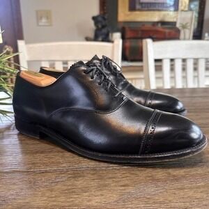 Alden 901 Perf Tip Bal Oxford Black Calf Leather Cap Toe Dress Shoes 11 D/EE
